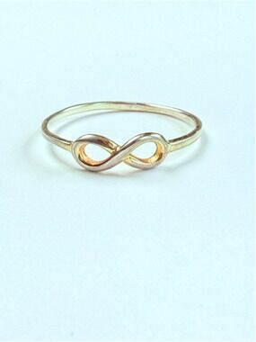 Petite Infinity 925 Sterling Silver Vintage Symbol Sign Stacking Ring